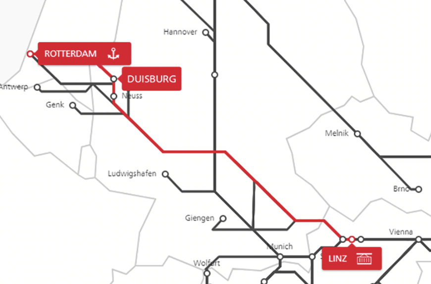 Aus TransFER Linz–Wels–Duisburg wird TransFER Linz–Duisburg–Rotterdam